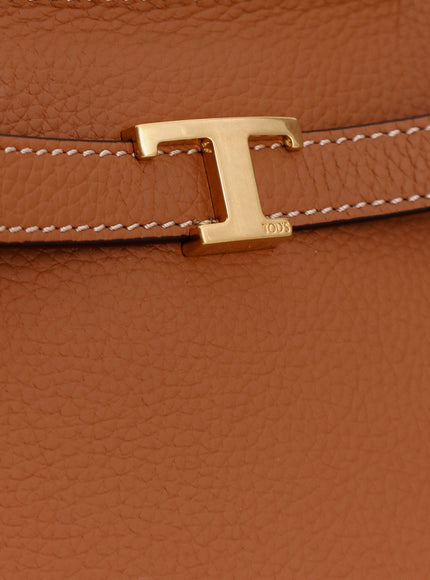 Tod's Hammered Leather Shopping Bag