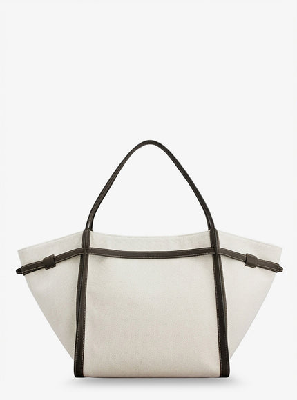 Tod's Tim Canvas And Leather Medium Shopping Bag
