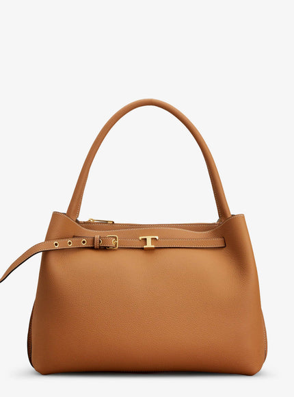 Tod's Leather Handbag Uni Marrone