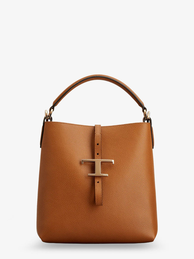 Tod's T-Timeless Leather Shoulder Bag Uni Marrone
