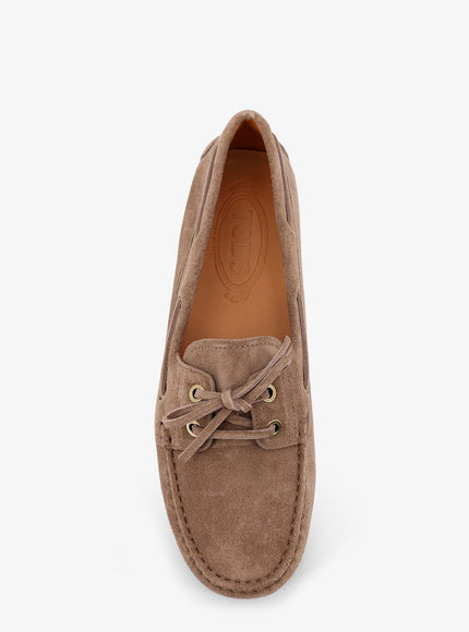Tod's Suede Loafers With Gomminos Detail