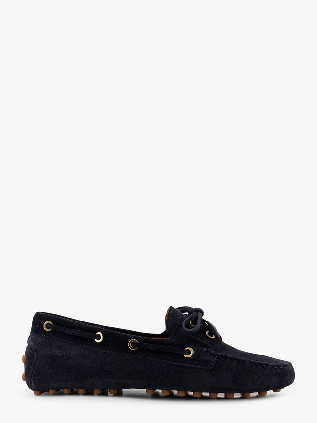 Tod's Suede Loafers With Gomminos Detail Bluscuro