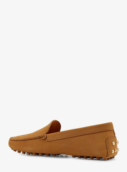 Tod's Suede Loafers With Engraved Logo On The Front