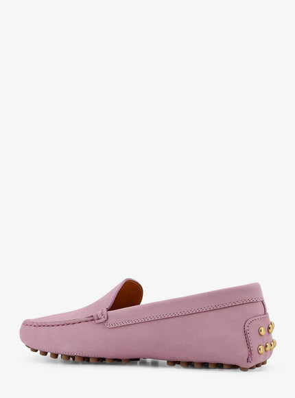 Tod's Suede Loafers With Engraved Logo On The Front