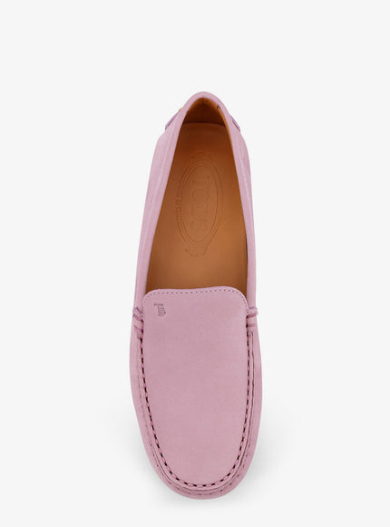 Tod's Suede Loafers With Engraved Logo On The Front