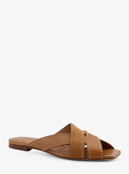 Tod's Leather Sandals With Suede Detail