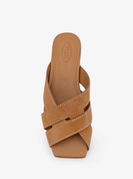 Tod's Leather Sandals With Suede Detail