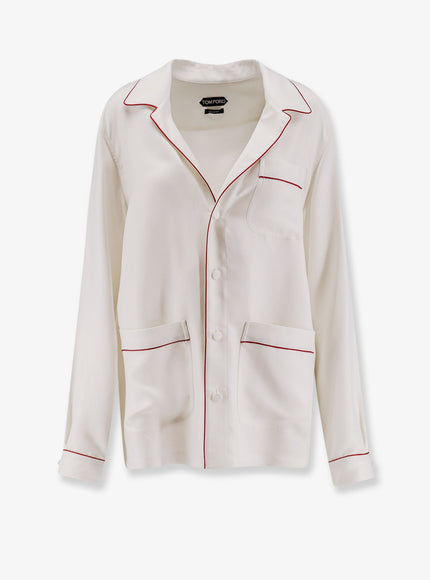 Tom Ford Silk Shirt 40 Off White