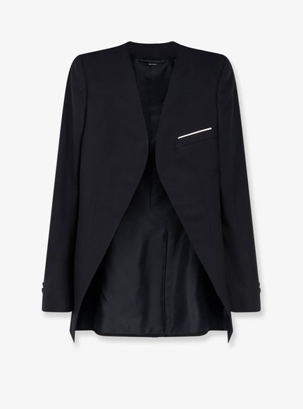Tom Ford Wool And Silk Blazer Black