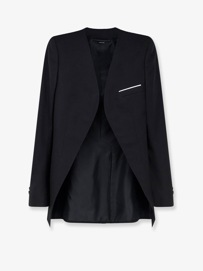 Tom Ford Wool And Silk Blazer Black