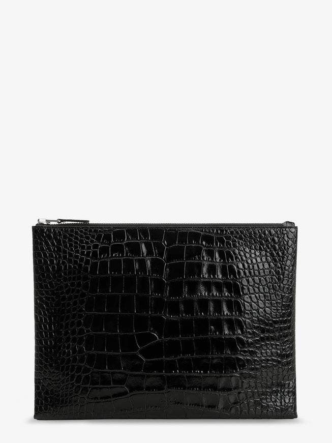 Tom Ford Leather Clutch Uni Black