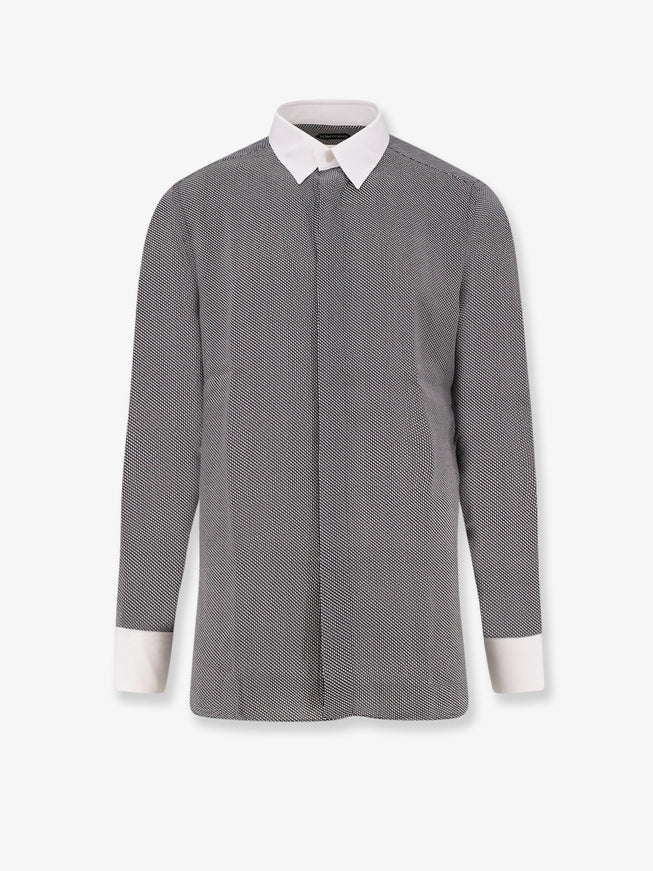 Tom Ford Silk Shirt Black&White