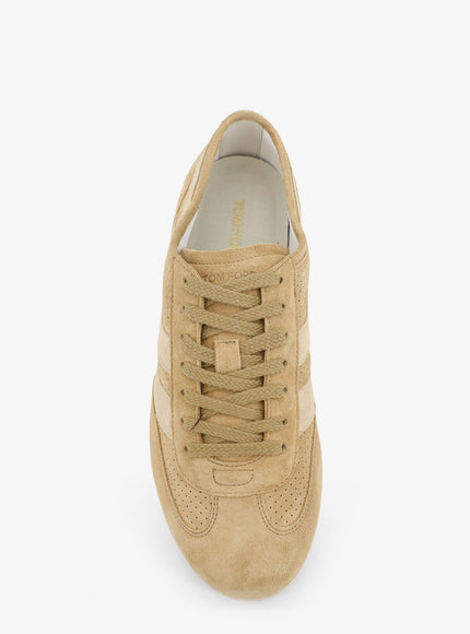 Tom Ford Brook Suede Sneakers With Engraved Logo On The Side