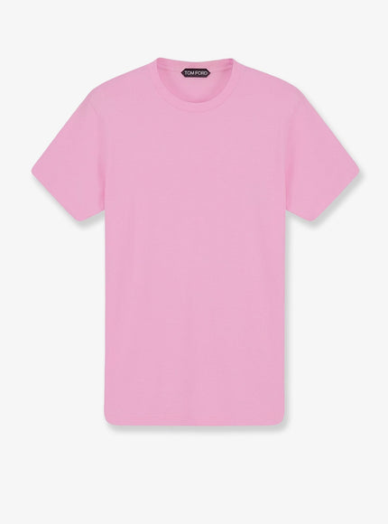 Tom Ford Cotton And Silk T-Shirt Light Rose