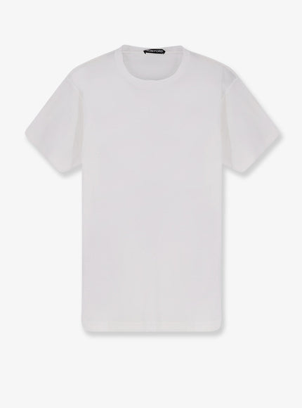 Tom Ford Cotton And Silk T-Shirt Optical White