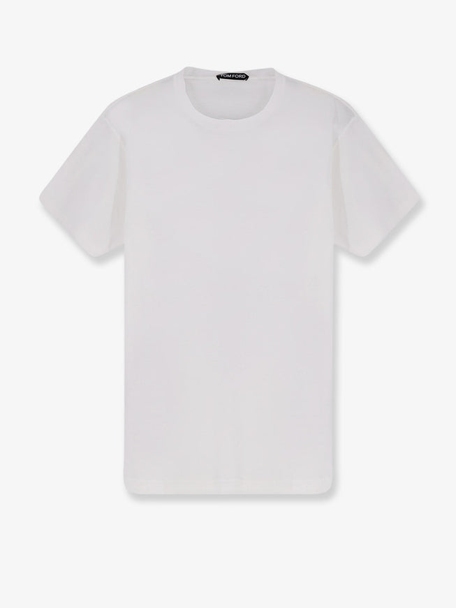 Tom Ford Cotton And Silk T-Shirt Optical White