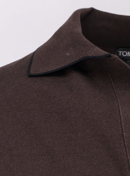 Tom Ford Cotton And Silk Blend Polo Shirt