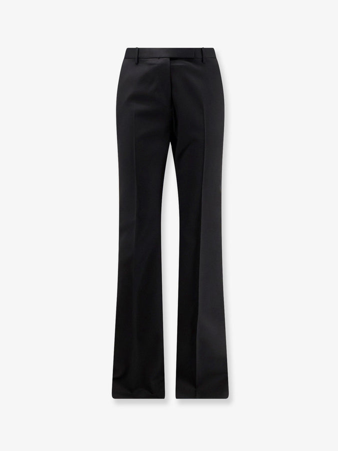 Tom Ford Wool And Silk Trousers Black