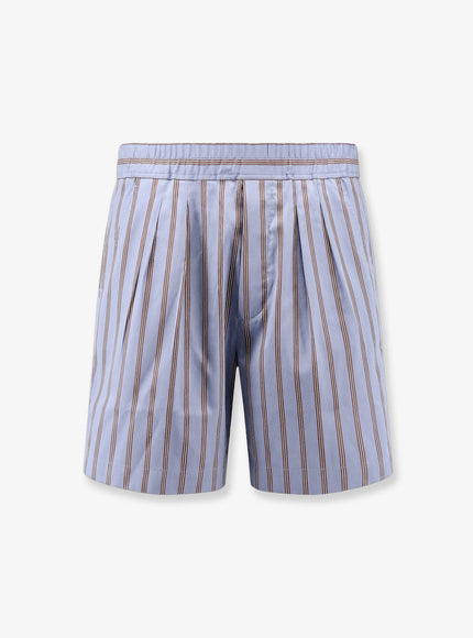 Tom Ford Silk Bermuda Shorts Blue Multicolor