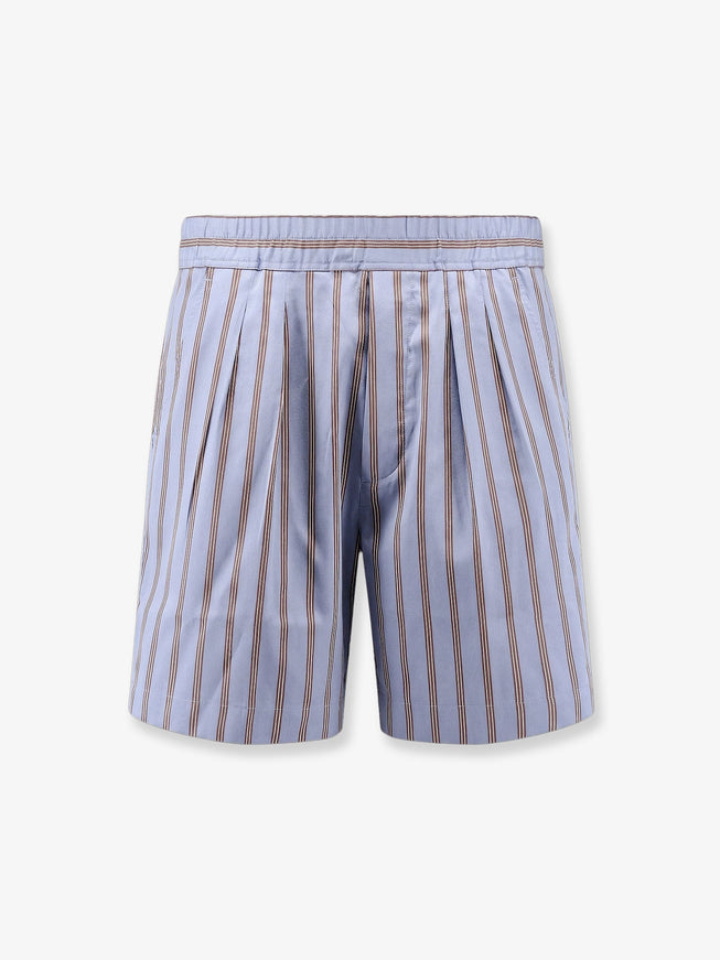 Tom Ford Silk Bermuda Shorts Blue Multicolor