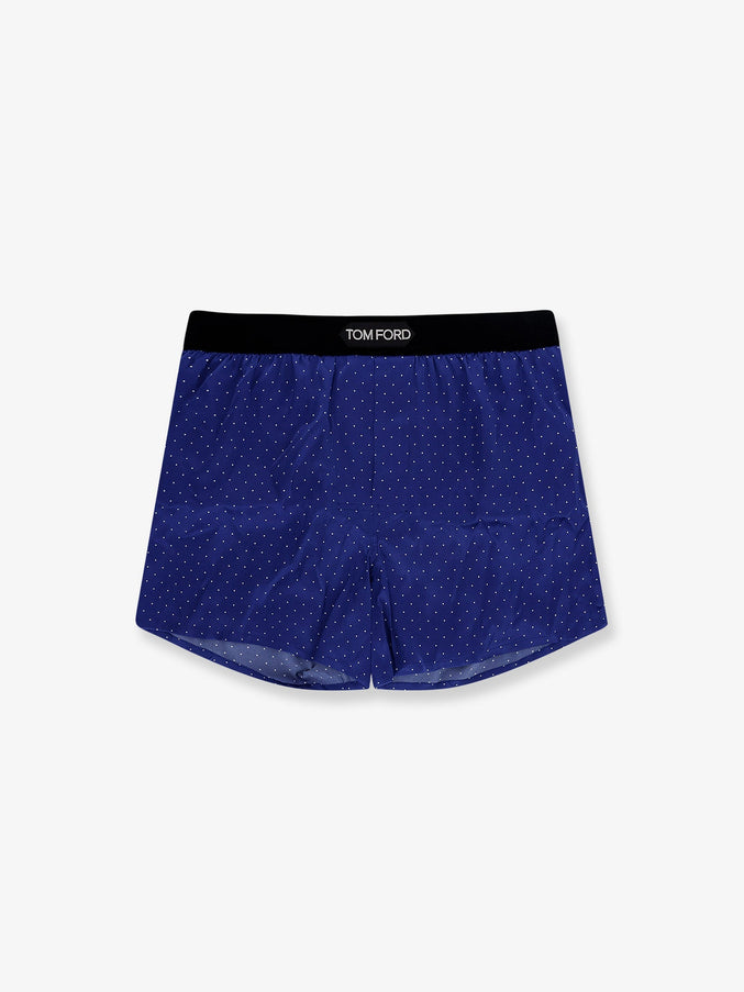 Tom Ford Silk Blend Boxer Royal Blue White
