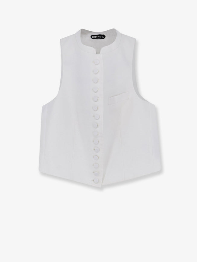 Tom Ford Cotton Vest 42 White