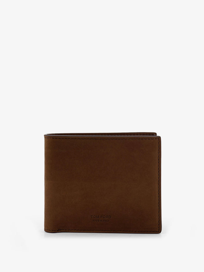 Tom Ford Nubuck Bifold Wallet Uni Olivebrown