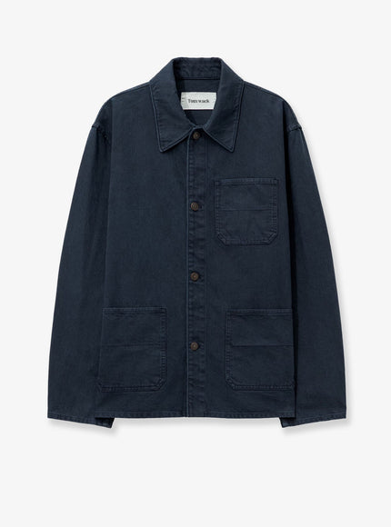 Tonywack Cotton Jacket With Denim Effect Purple Blue