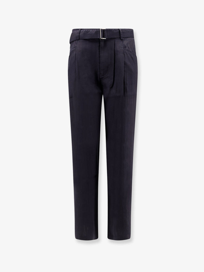 Tonywack Linen Blend Trousers Dark Navy
