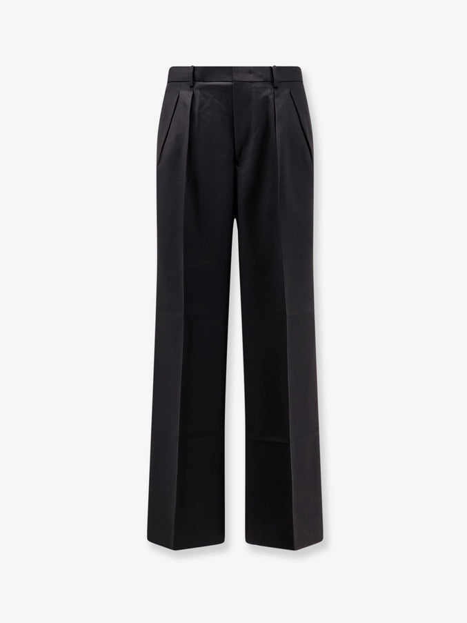 Tonywack Wool Blend Trousers With Frontal Pinces Black