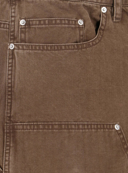 Tonywack Cargo Cotton Bermuda Shorts With Distressed Effect