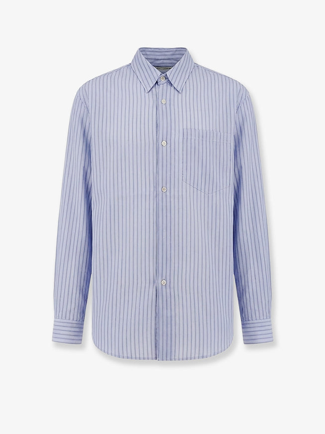Tonywack Lyocell Shirt With Striped Motif Skyblue Stripe