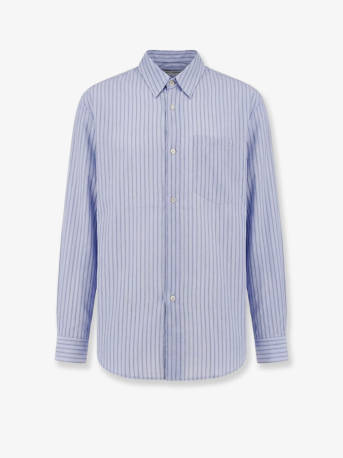 Tonywack Lyocell Shirt With Striped Motif Skyblue Stripe