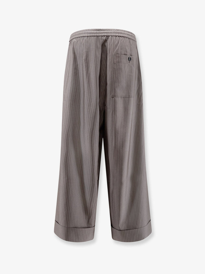 Tonywack Silk, Polyester And Wool Blend Trousers