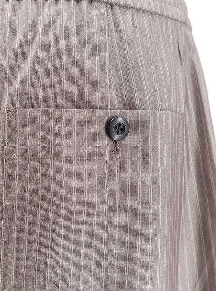Tonywack Silk, Polyester And Wool Blend Trousers