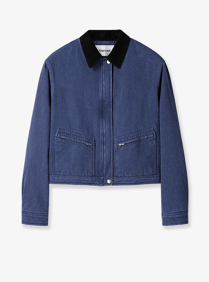 Tonywack Crop Fit Blue Denim Jacket Washed Blue