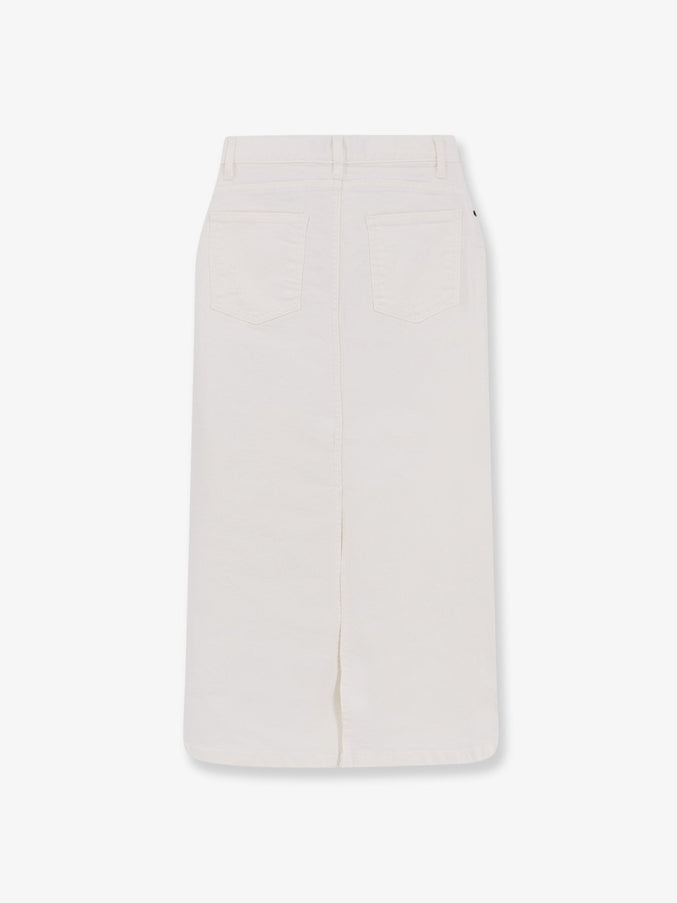 Tonywack Cotton Skirt With Rippings Detail