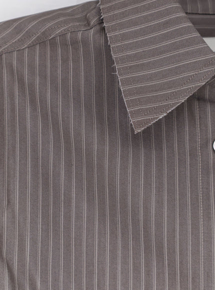 Tonywack Silk And Wool Blend Shirt With Striped Pattern