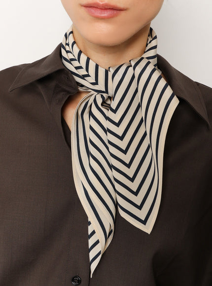 Toteme Signature Monogram Silk Foulard