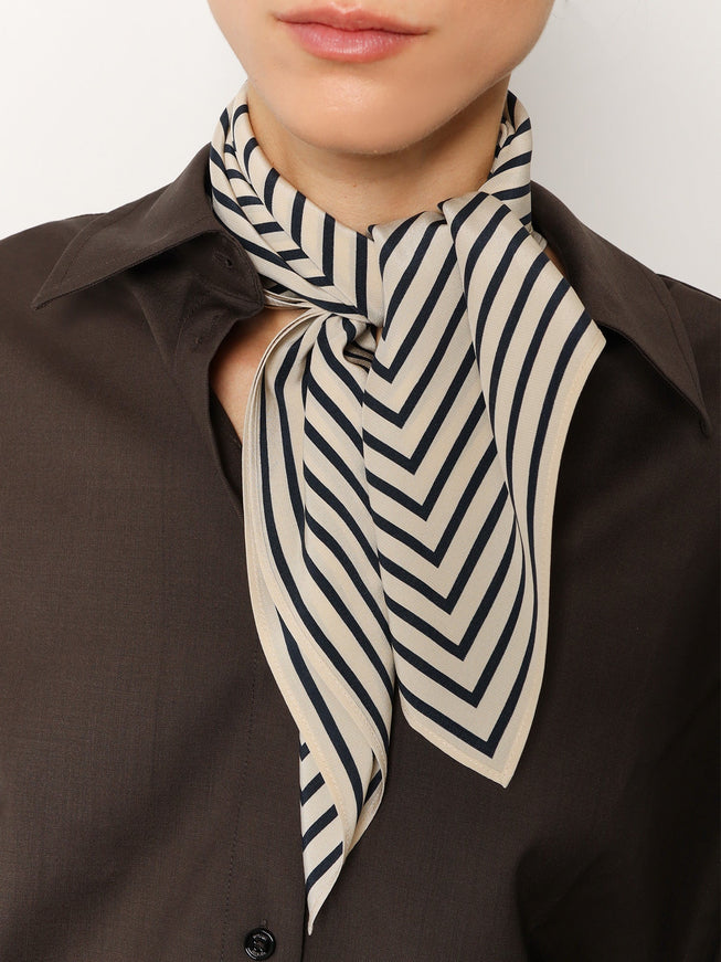Toteme Signature Monogram Silk Foulard