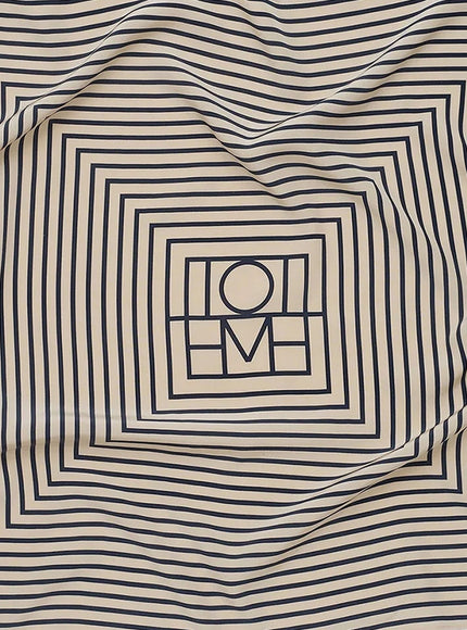 Toteme Signature Monogram Silk Foulard