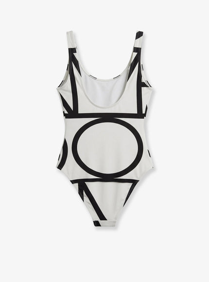 Toteme One-Piece Swimsuit With Monogram Print