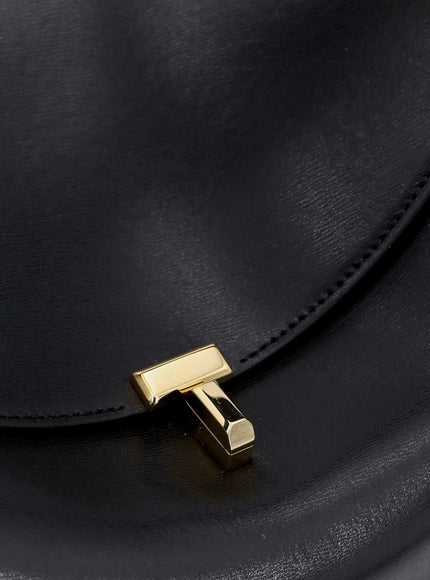 Toteme T-Lock Leather Shoulder Bag
