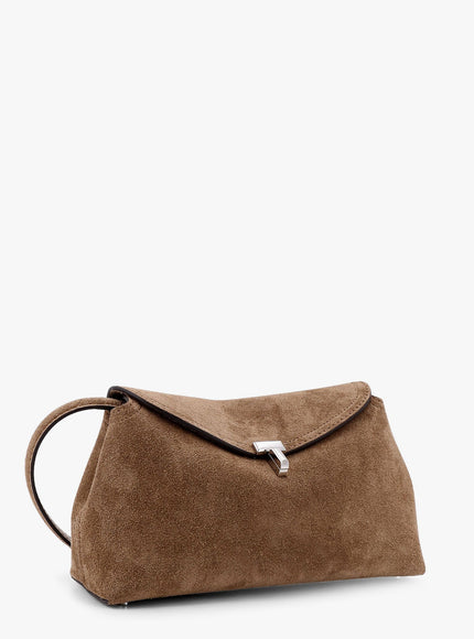 Toteme Suede T-Lock Clutch