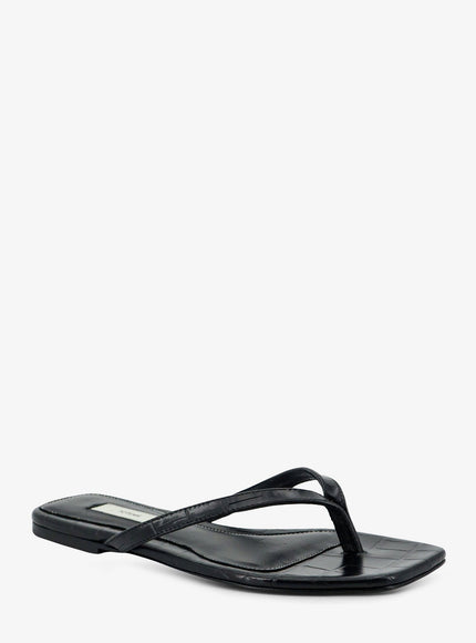Toteme Croco-Embossed Leather Sandals