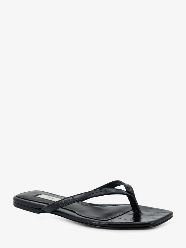 Toteme Croco-Embossed Leather Sandals