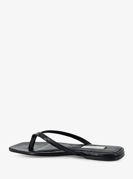Toteme Croco-Embossed Leather Sandals