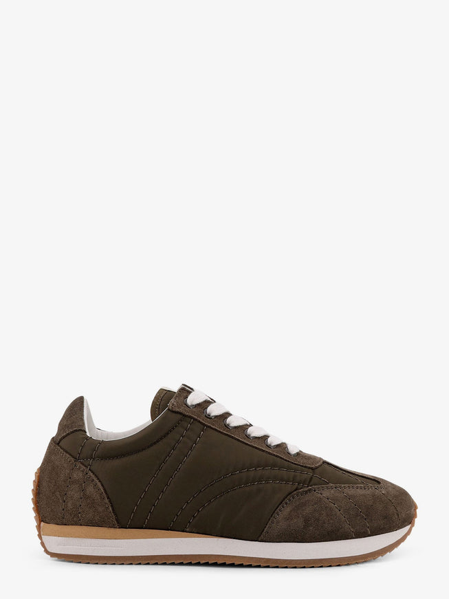 Toteme Sport Nylon Sneakers Dark Olive