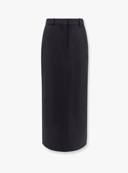 Toteme Low-Waist Straight Skirt Black
