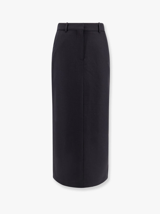 Toteme Low-Waist Straight Skirt Black